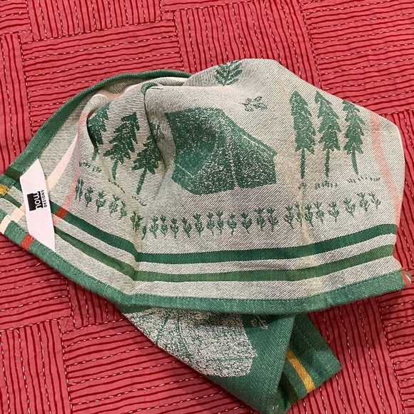 NWT Dishtowel by Now Designs cabin /camp / forest theme - Picture 7 of 9